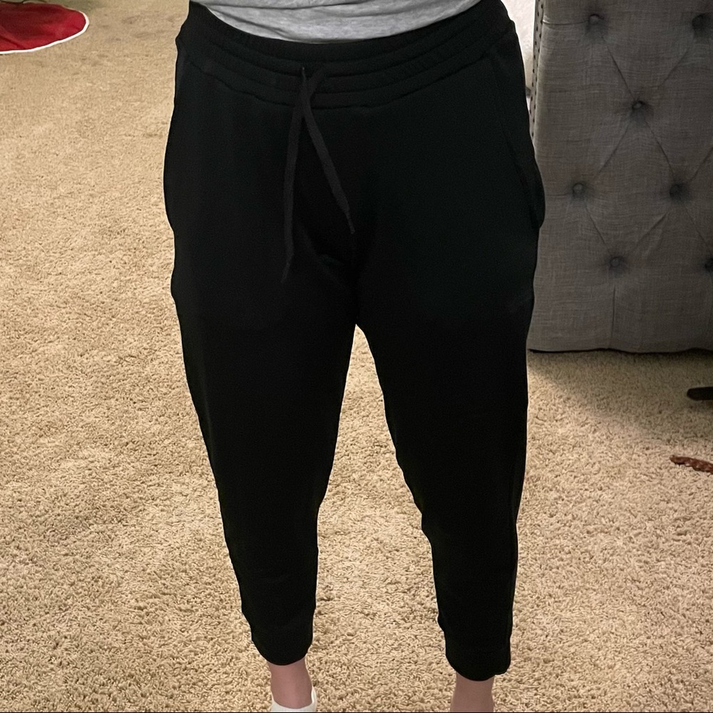 Black Varsity Joggers